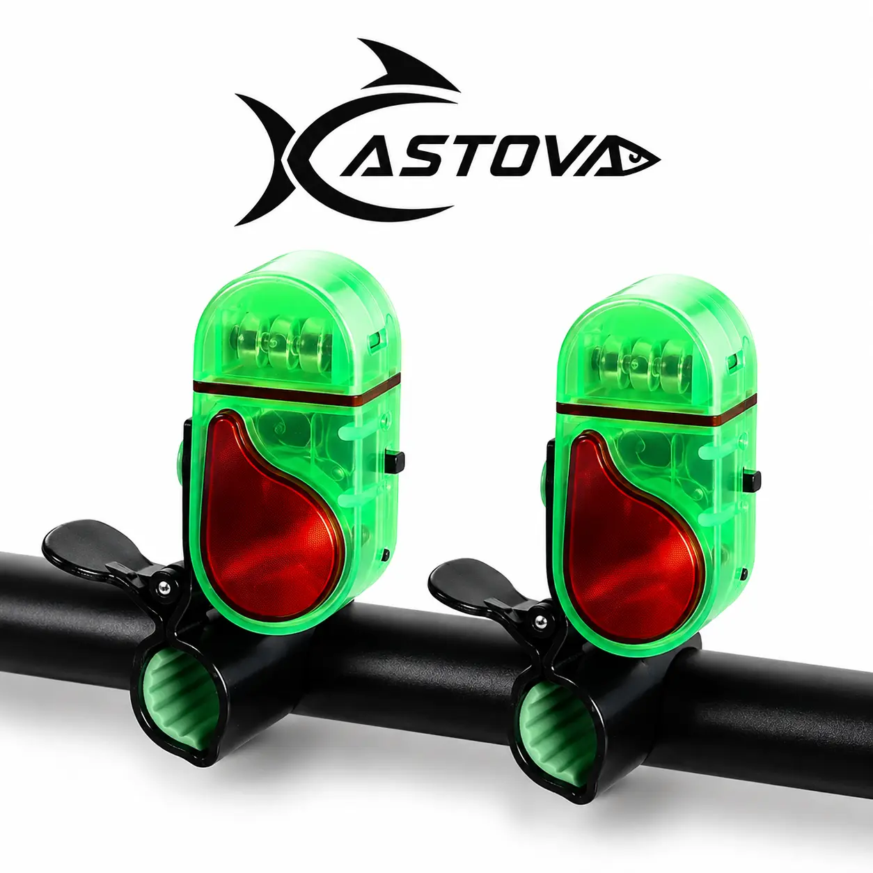 2026 New Sensitive Smart Electronic Fishing Bells for Rods, 4 PCS Fishing Bite Alarm with LED Light,Fish Bite Alarm Sound Alert Bell, Clip-On Electronic Fishing Alarms Bite Alarms for Fishing gifts fishermen whistle freshwater saltwater sport accessory