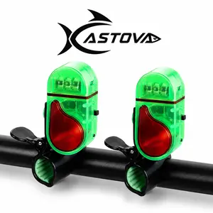 2026 New Sensitive Smart Electronic Fishing Bells for Rods, 4 PCS Fishing Bite Alarm with LED Light,Fish Bite Alarm Sound Alert Bell, Clip-On Electronic Fishing Alarms Bite Alarms for Fishing gifts fishermen whistle freshwater saltwater sport accessory