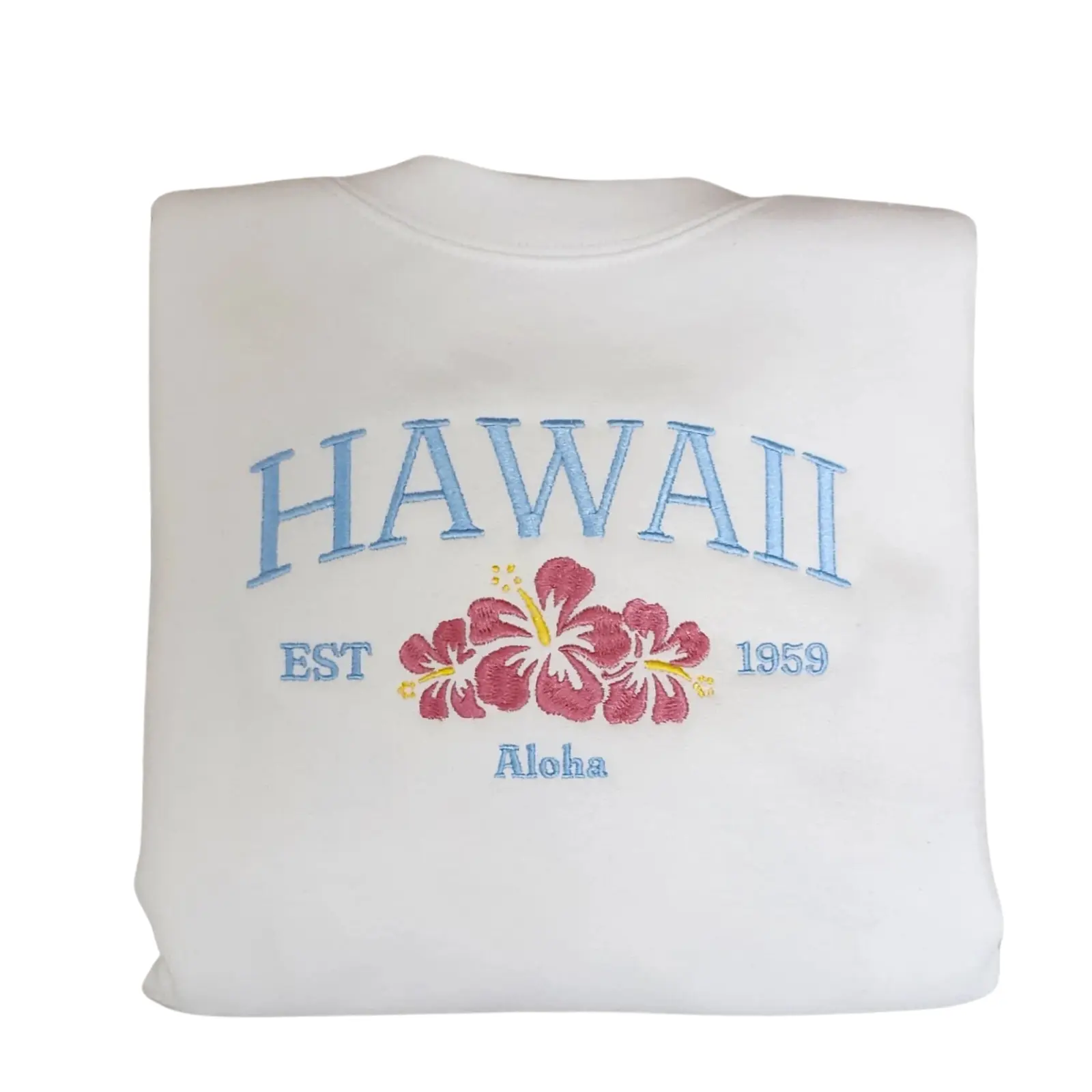 Embroidered Hawaii Aloha State Sweatshirt, Aloha Hawaii Unisex Sweatshirt great for men and women Sweatshirt