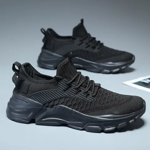 Men's Round Toe Low-Top Running Shoes - Lightweight Breathable Cloth Upper, EVA Cushioned Lace-Up Athletic Casual Trainers for Daily Wear & Sports, All Seasons, EU39/US6.5, EU40/US7, Back to School