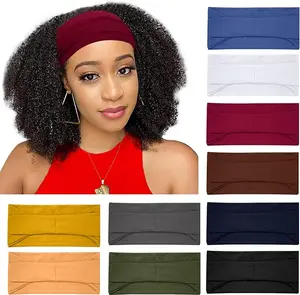 10-Pack Workout Headbands for Women – Wide Cotton Sports Hair Bands, Stretchy Cloth Headbands for Yoga, Fitness, Running & Workout