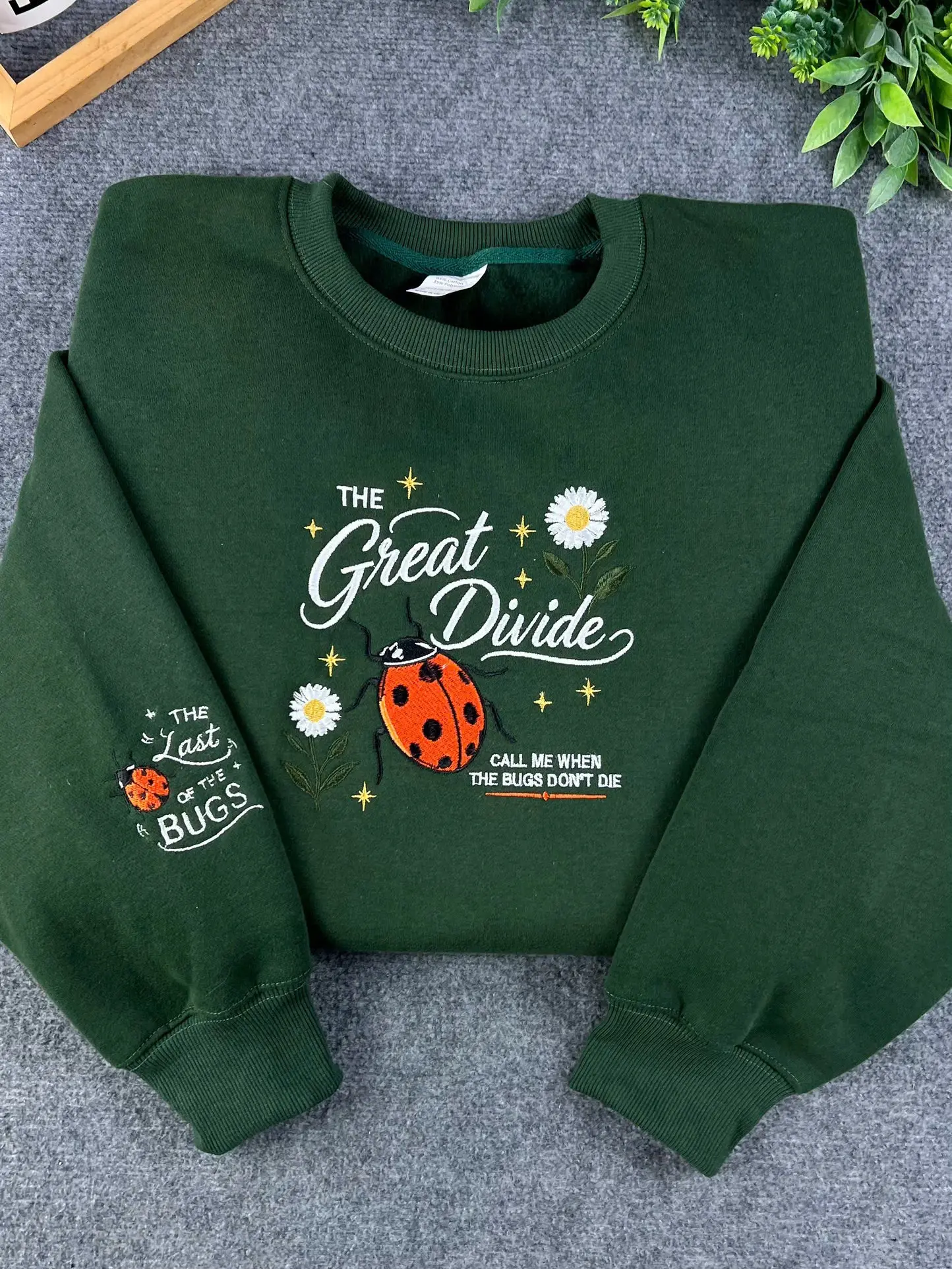 Embroidered Indie Folk Shirt, The Great Divide Sweatshirt, Vintage Ladybug Crewneck, Porch Light Pullover, Music Fan Gift, Lyrics inspired crewneck, The Great Divide Tour Sweatshirt, Noah Kah.an Crewneck