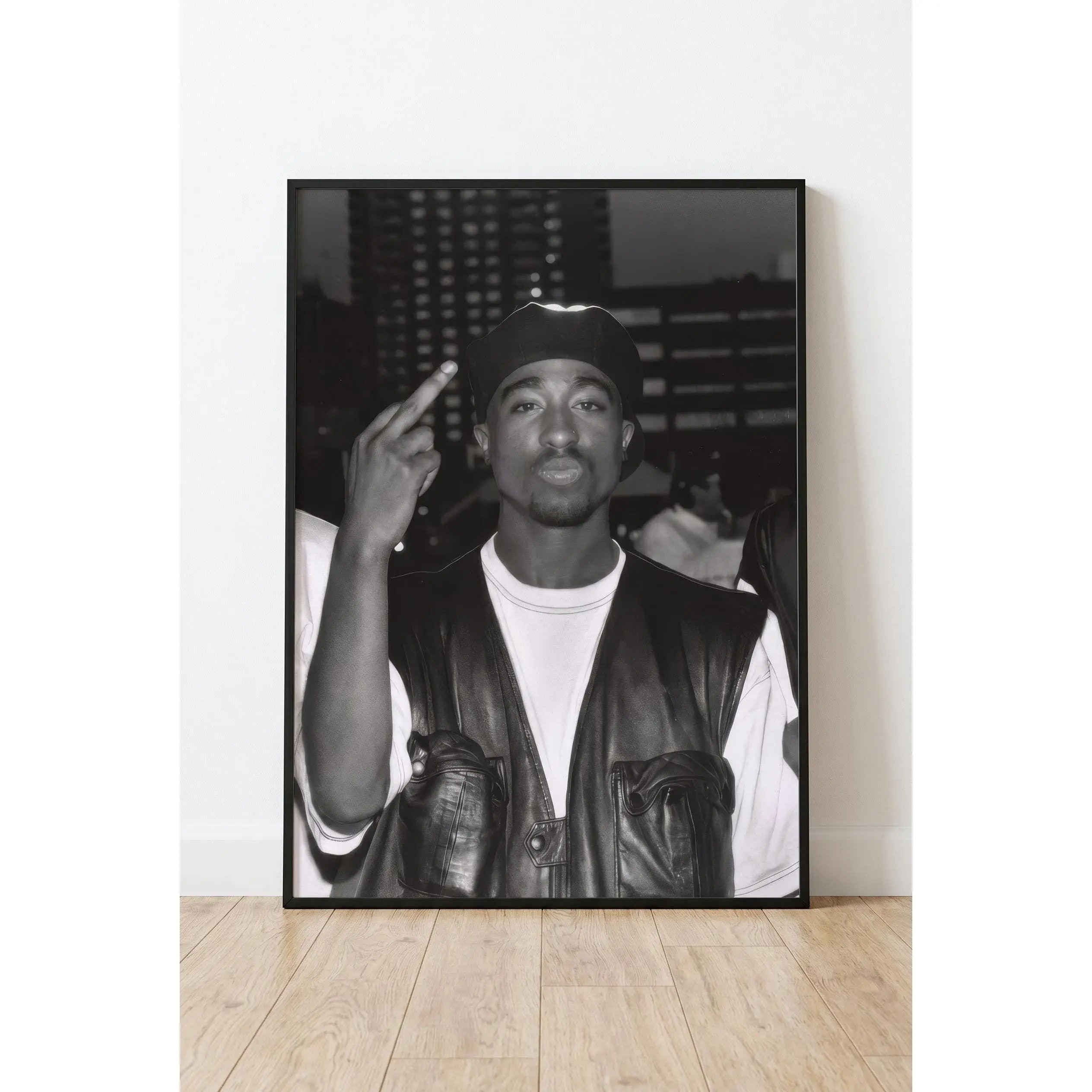 Tupac Poster | 90s Hip Hop Wall Art Print | Rap Legend Bedroom Decor | Music Fan Gift | Unframed Poster Print
