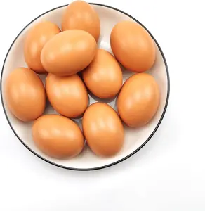 Wooden Egg Fake Egg Hens Eggs Dummy Eggs Help Laying Hen Agricultural Tool Poultry Mannequin Nest Eggs 8 PCS
