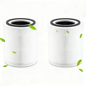 Replacement Filter 2pc，3-in-1 Filter with HEPA Sleep Mode