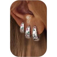 Silver Colorful Stars