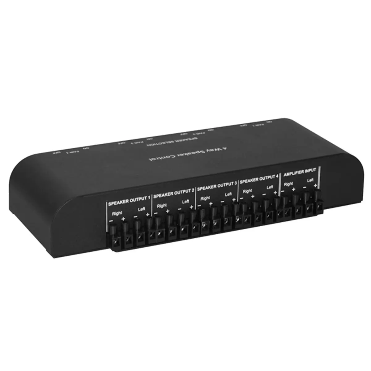 212 MAIN 4-Way Switchable Home Speaker Switch Cinch - 1-Pack, 1.47 lbs, Stereo Input, 4x Outputs, Amplifiers Compatible Audio Connection Solution