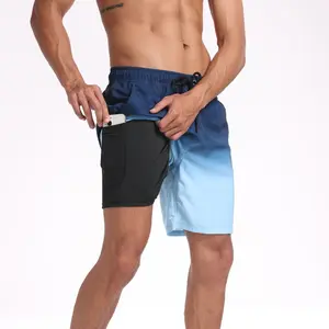 Quick-Dry Athletic basketball Shorts with Pockets Swim Trunks with Compression Liner Bathing Suit Beach Shorts for cool Summer streetwear Swimming & Casual Wear Men's Sweatpants swimsuit stylish beachwear vacation gift