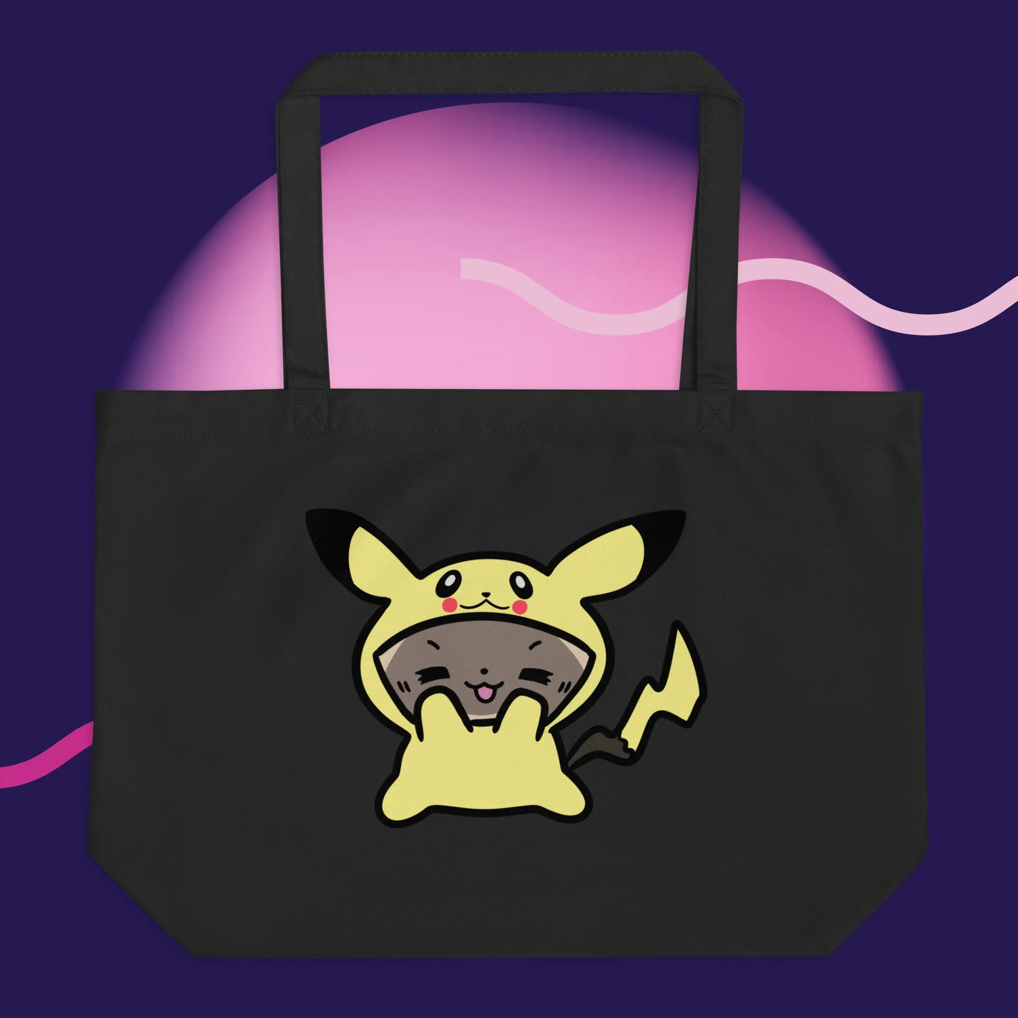 Aquaria the Ragdoll Pikachu Onesie Tote Bag – Cute Pokémon Cat Reusable Bag