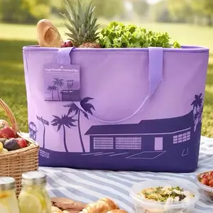Trader Joe's Large Insulated Bag Lavander