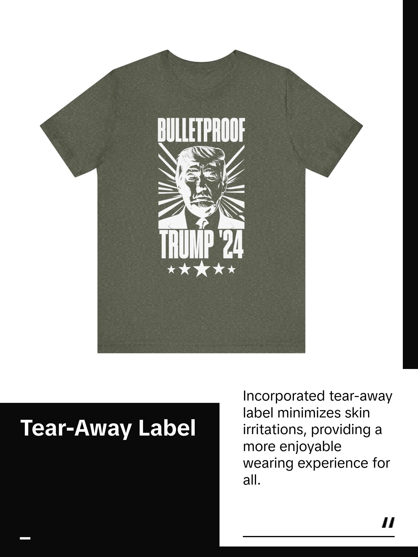 Bulletproof - Trump 24 - White Logo - Unisex Jersey Short Sleeve Tee Bulletproof - Trump 24 - White Logo - Unisex Jersey Short Sleeve Tee