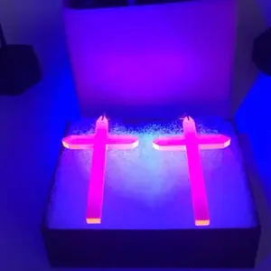 Earrings & Chains Fluorescent Cross: Jesus; Bible; Christian; Catholic; Religion; God; necklace; music; trance; Party! Black Light EDM--=%2=- christmas=%2=----=%2=- gift=%2=-- christmas gift