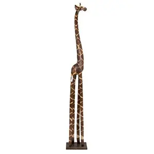 Deco 79 Wood Giraffe, 79 by 12-Inch