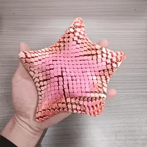 3D Printed Starfish Sculpture, Jointed Stress Relief Ornament, Soft Body, Random Movement, Vibrant Colors, Party Gift, Summer Birthday Present