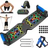 5-in-1 Foldable Push Up Board - Adjustable Workout Equipment, Color-Coded Slots, Wide-to-Narrow Positions, Less Joint Tension, Portable Unisex Sculpt & Tone Upper Body Home Gym Accessory, Fitness Enthusiast Gift