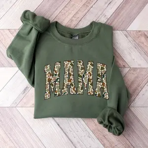 Camo Mama Sweatshirt, Camouflage Gift For Mom, Mama Sweatshirt, Old Camo Mom Sweater, Mothers Day Gift, Duck Camo Mom