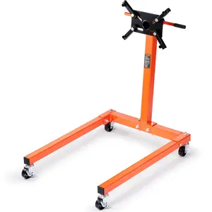 Summervibes VEVOR Engine Stand, 1300 lbs (3/5 Ton) Rotating Engine Motor Stand with 360 Degree Adjustable Head, Cast Iron Motor Hoist Dolly, 4-Caster, 4 Adjustable Arms, for Vehicle Maintenance, Auto Repair