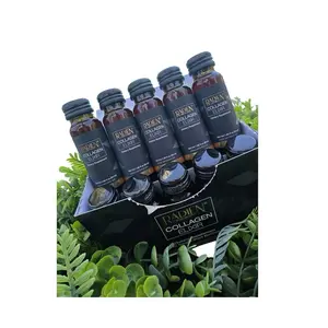 Radien Collagen Elixir by Vida Divina - 5000 mg Marine Collagen for Hydration & Glow - Gluten-Free, Non-GMO, Dairy-Free - 10 Bottles per Box