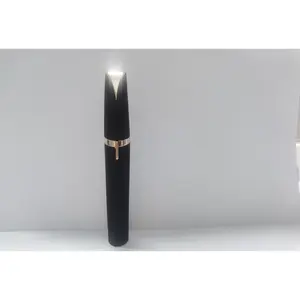 Mini Electric Eyebrow Trimmer Lipstick Brows Pen Hair Remover Painless Razor Epilator with LED Light Steel Gentle Comfort Stainless