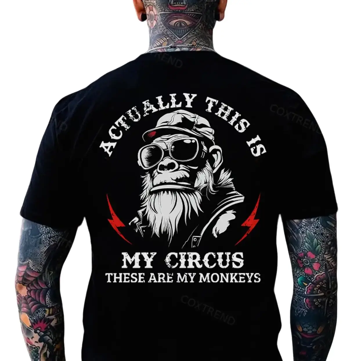 Actually This Is My Circus These Are My Monkey Print T-shirt, Hoodie & Sweater - Unisex Sizes S-5XL