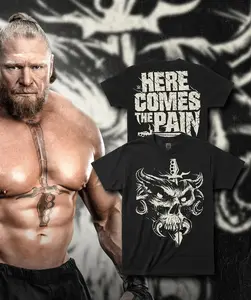 Brock Lesnar Here Comes The Pain T-Shirt , Vintage Brock Lesnar WW.E Graphics Tee, Gift For Fan, For Men And Women