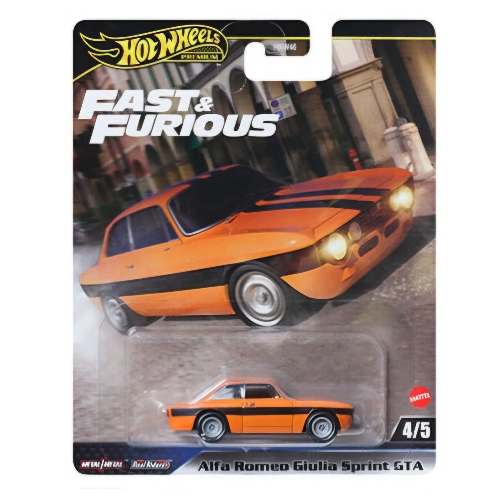 Fast & Furious 2025 Alfa Romeo Giulia Sprint GTA, 1:64 Scale, Diecast Model Car
