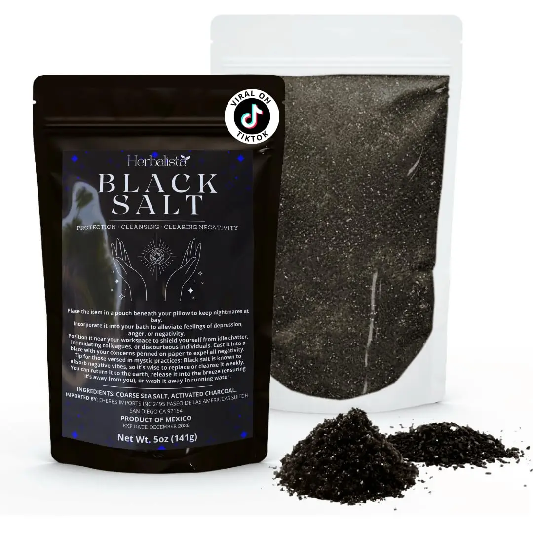 Herbalista Viral on TikTok - Black Salt for Protection 5oz (141G) - Sal Negra Para Brujeria - Essential Wiccan & Witchcraft Supplies for Rituals, Spells, and Purification - Premium Sal Negra, Spiritual Cleansing – Previously Consecrated