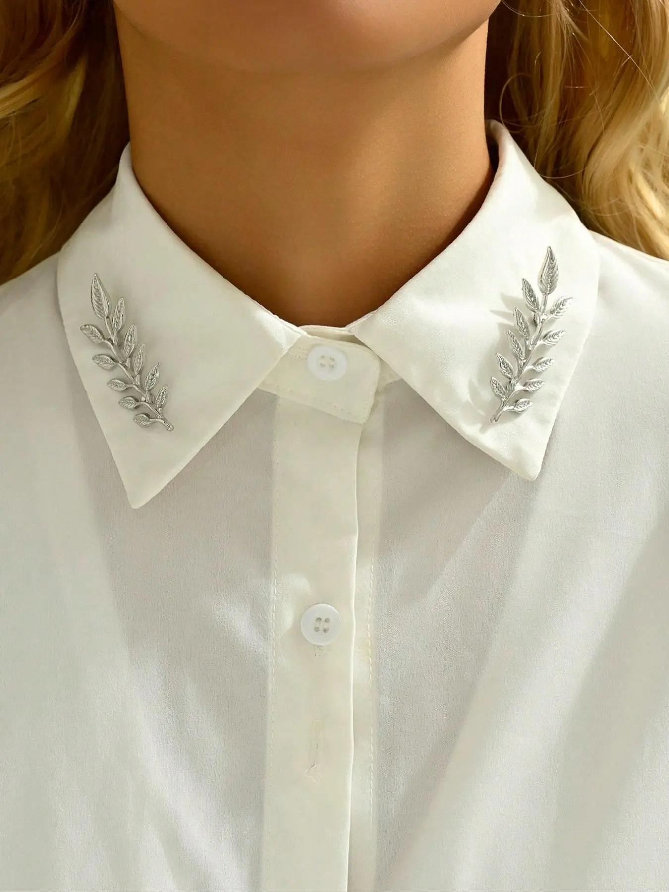 Metal Wheat Bunch Zinc Alloy Brooch Pin Set, Casual Unisex Lapel Pins for All Seasons, Stylish Shirt Collar Accessories for Men & Women, Fashion Accessory