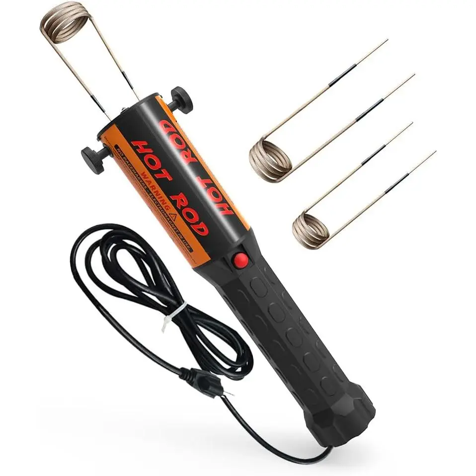 Magnetic Induction Heater Tool – 1200W 110V Handheld Induction Bolt Heater Kit with 3 Coils, Up to 700°C Heating for Rusted Nuts & Bolts Removal, Garage DIY Auto Repair Workshop Use