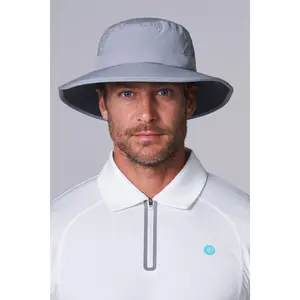 Fore Performance Golf Hat with Wide Brim | Steel Grey
