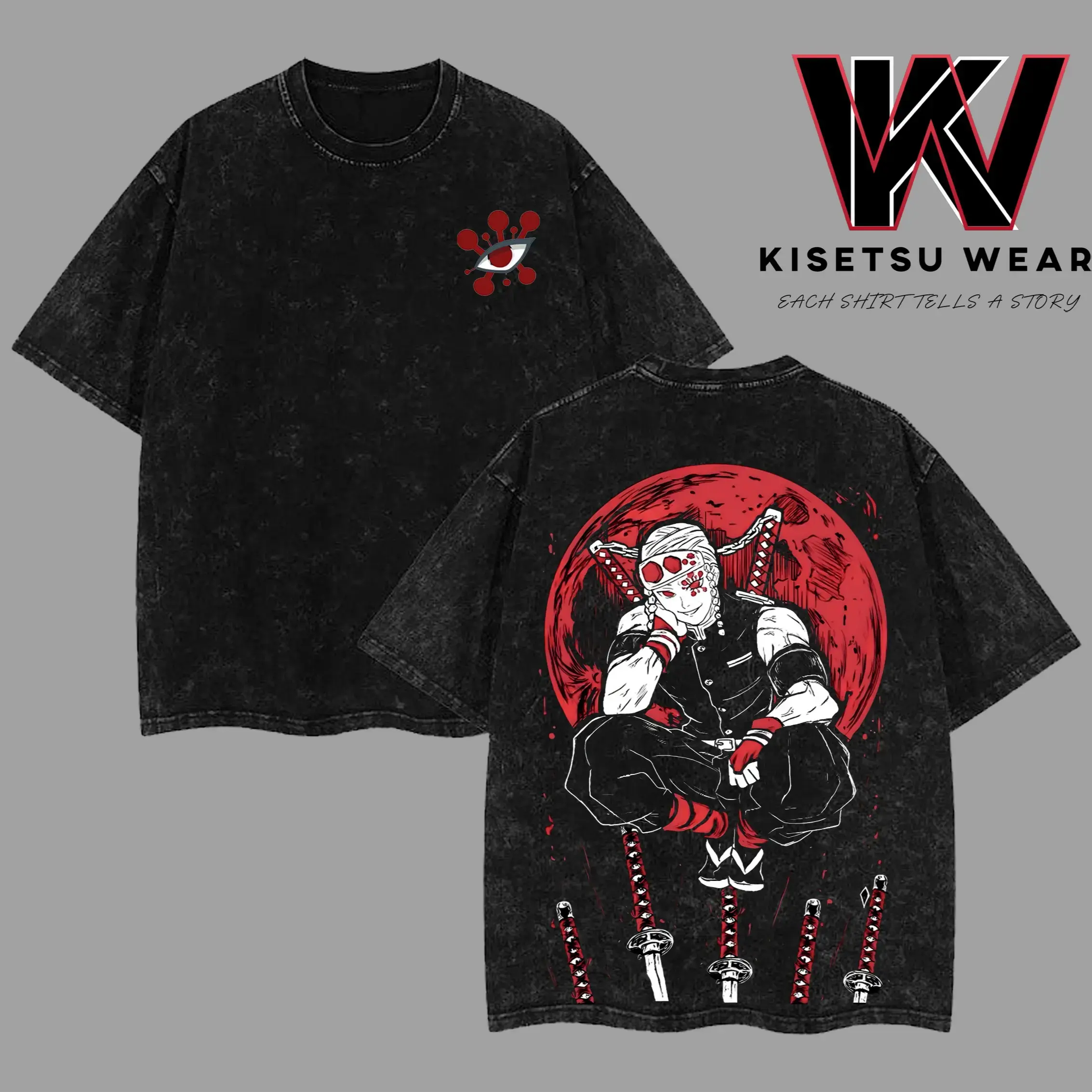 Tengen Uzui Graphic Tee - Demon Slayer Anime Streetwear Shirt, Soft Oversized Cotton T-Shirt, Classic Anime Apparel, Menswear Aesthetic Clothes, Sound Hashira Unisex Top, Gift for Anime Fans