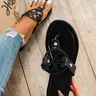 Women's Fashion Comfortable Polka Dot Slide, Lightweight Breathable PU Leather Sandals for Daily Wear, Chic Summer Footwear, Fashionable Slide Sandals, Fashion Slides