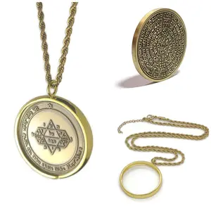 Fifth Pentacle of Jupiter Necklace – Solomonic Seal, 72 Names of God