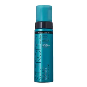 St. Tropez Self Tan Express Mousse - Fast Acting Fake Tan, Develops in 1-3 Hours, Streak-Free Finish, Vegan, Natural & Cruelty Free