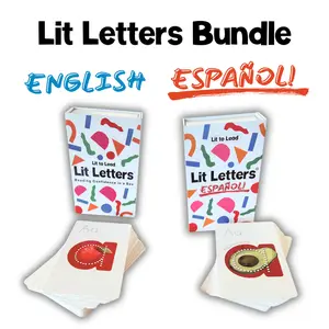 Lit Letters Español and English Bundle: Learn Letters 2x Faster in Spanish and English