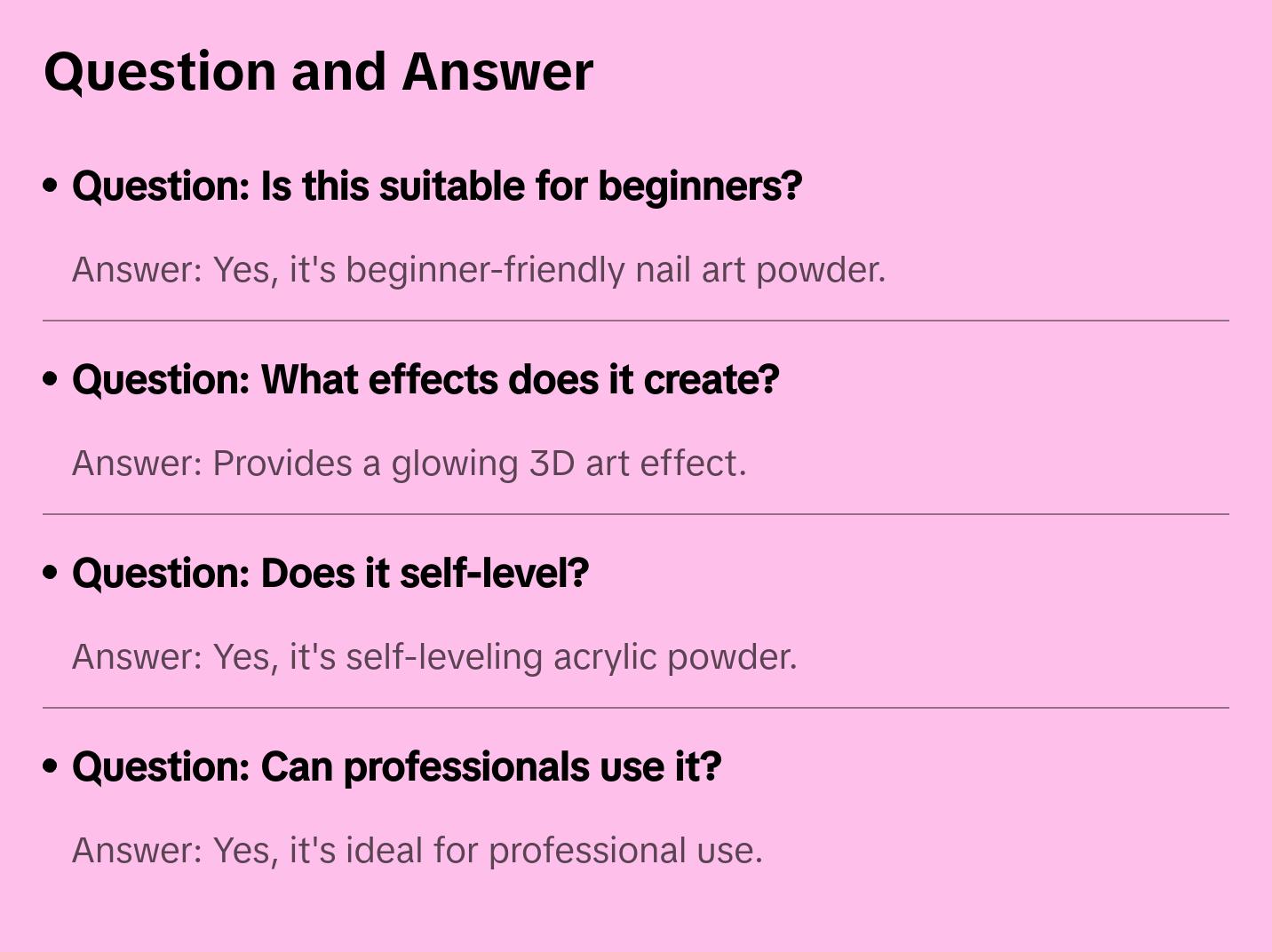 Barbie Cover (Glow) Acrylic Powder,Self-Leveling, 2 in 1, Professional Or Beginner Friend Nail Art Powder, 3D Art