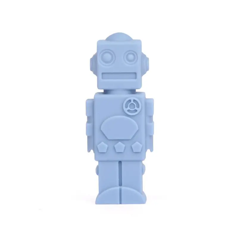 Robot Silicone Chewable Pencil Topper
