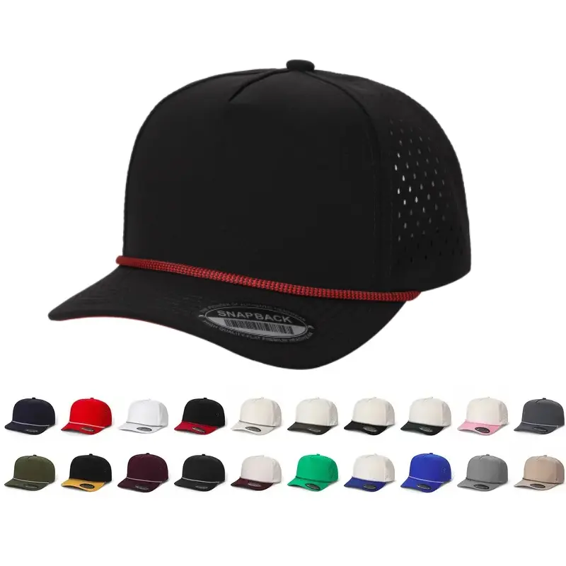 Unisex waterproof baseball cap, adjustable snap size truck driver cap, suitable for various places such as outdoor sports, fishing, camping, etc.