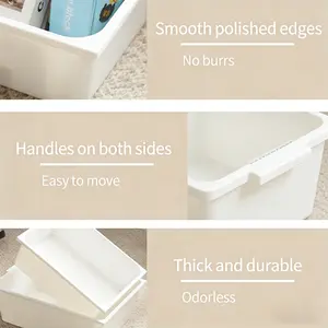 plastic storage box, snack and toy storage basket, kindergarten teaching aids bookshelf storage box, miscellaneous items storage basket