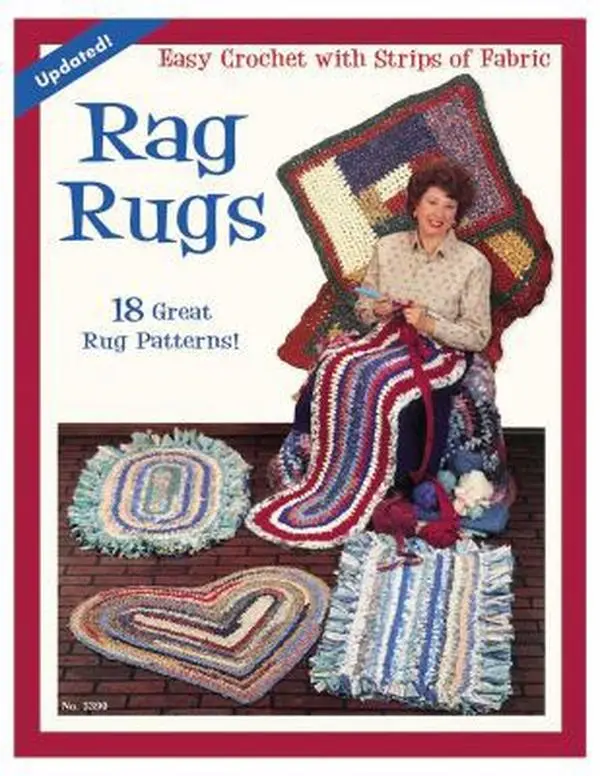USED-Rag Rugs - Updated: 18 Great Rug Patterns Easy Crochet with Strips Of Fabric by Suzanne McNeill (Paperback)