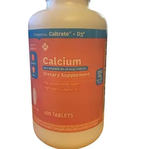 Member's Mark 600mg Calcium + D3 Dietary Supplement (600 Count)