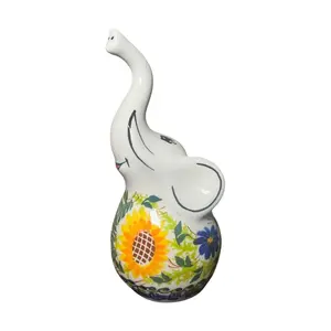 Lidia's Polish Pottery Elephant Ring Holder