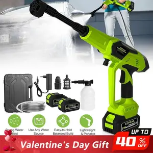 Cordless Pressure Washer Snowflake Foam Spray Gun, Portable Pressure Washer Battery Powered Max 550PSI, 1*48V 5.0Ah Rechargeable Battery Perfect Christmas & New Year Gift