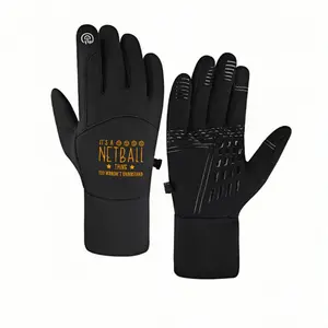 1 pair with It's a Netball Thing Slogan Floralwinter gloves Touchable gloves Touch Screen Touch Screen Compatible Cold Weather adult warm gloves Warmest Christmas gifts