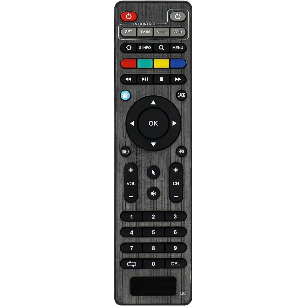 SGElectronix Sturdy ABS TV Remote Control - Durable, Wear-Resistant Accessory for Tvip410, Tvip412, 415, 605, S300 Set-Top Boxes, 10m Range, Batteries Included for Extended Use (Suitable for All Ages)