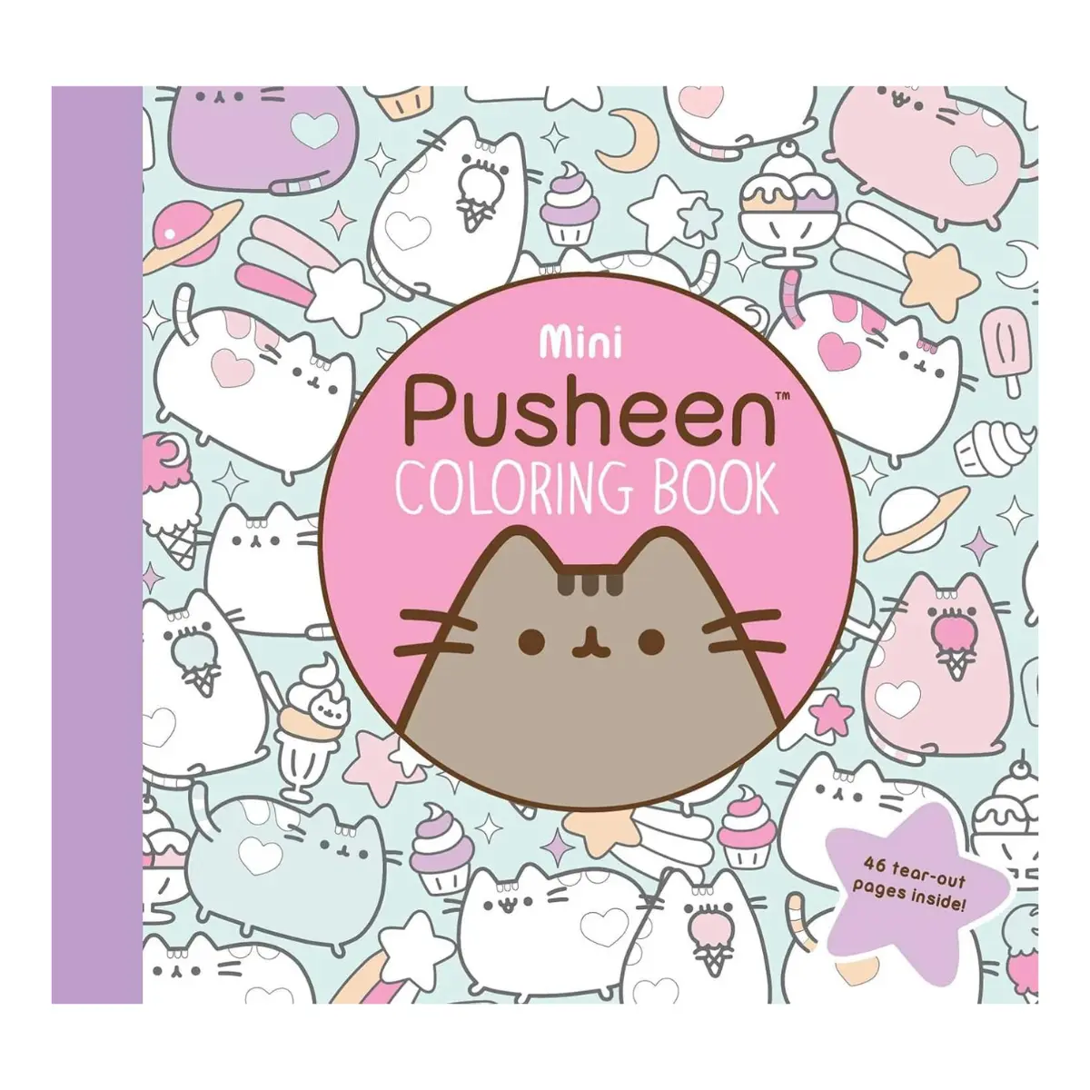 Mini Pusheen Coloring Book with Cute Cat Designs - Paperback
