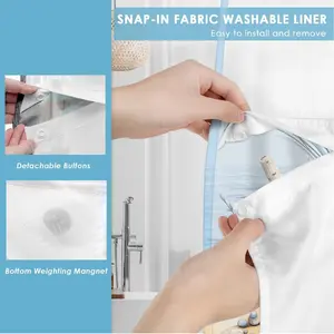 1PC/4PCS 2D Printing Blue and White Beach Shells and Starfish Patterned shower curtain, home bathroom decor, Bathroom Decoration Accessories, Bathroom Accessory, shower curtain set with 12 hooks, non-slip bathroom rug, U-shaped toilet seat cover