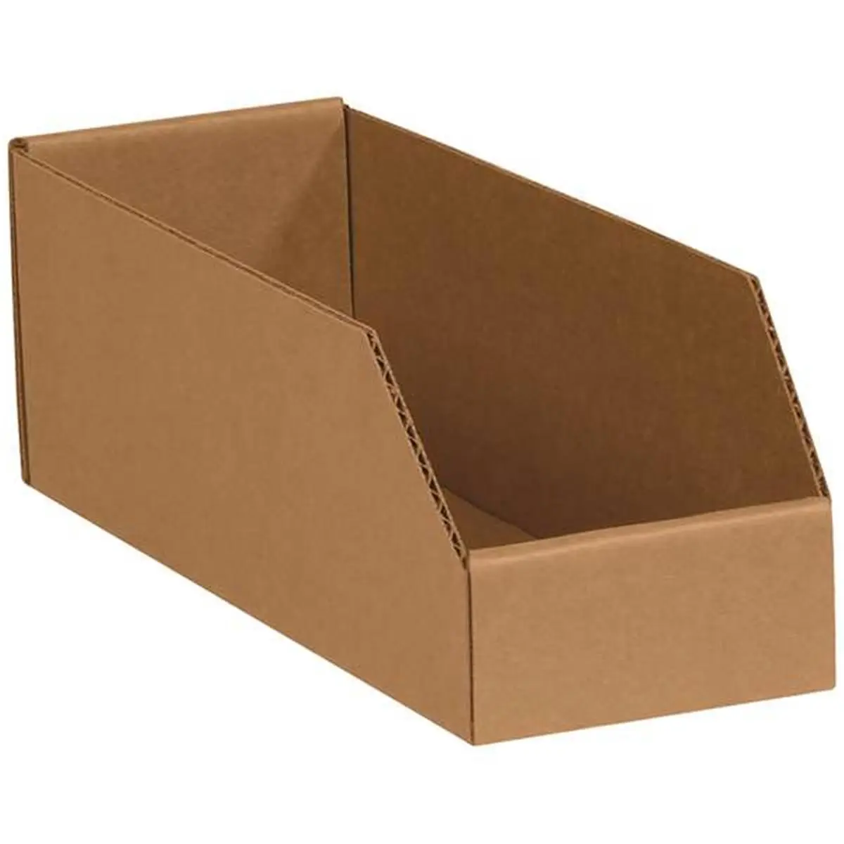 212 MAIN Kraft Corrugated Storage Box Organiser - Foldable, 4x9x4.5 in, 200 ECT-32, Pack of 50 (Set of Kraft Corrugated Storage Boxes), Foldable Storage Boxes