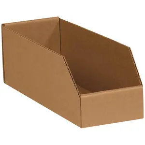 Box Partners  4 x 9 x 4.5 in. Kraft 200 ECT-32 Corrugated Bin Boxes Case, Pack of 50