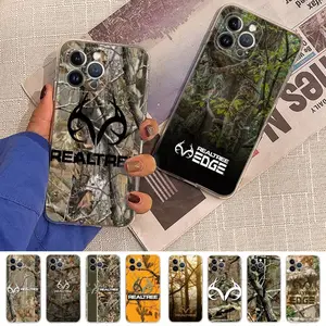 Realtree Camo Customized Silicone Cellphone Case - Protective Tech Accessory for iPhone 11,12,13,14,15,16,17 (Pro, ProMax, Plus) Devices, Mobile Phone Accessories for Enhanced Protection